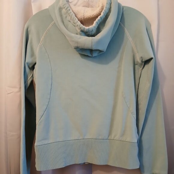 ELEMENT Skater Hoodie Sweatshirt Full Zip up womens S Dusty Blue fleece lined LS - Picture 8 of 12